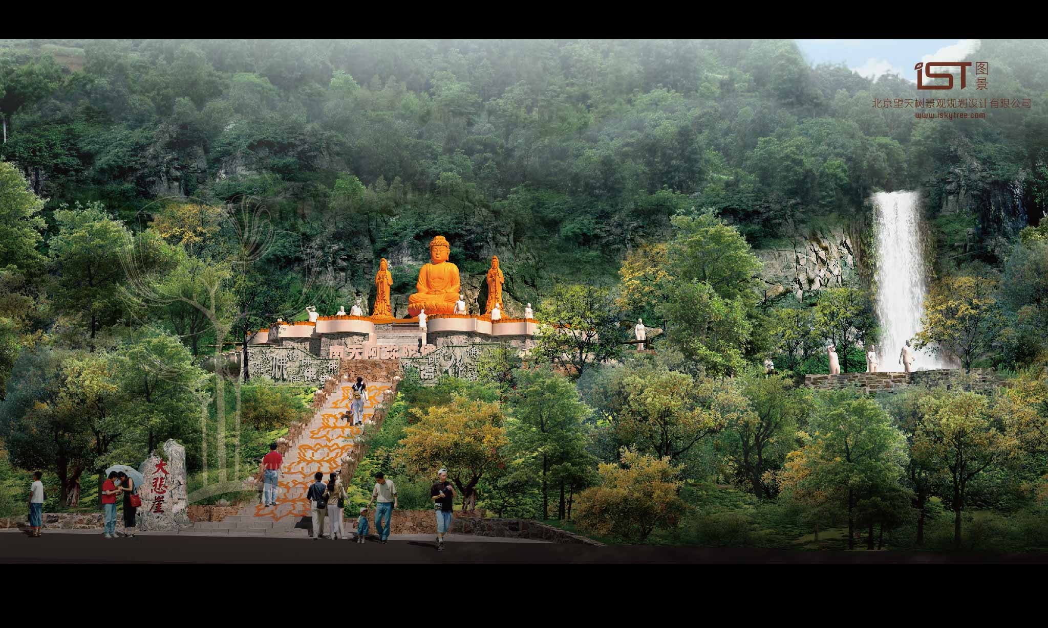 大悲崖（佛教主題）節點景觀設計方案效果表現