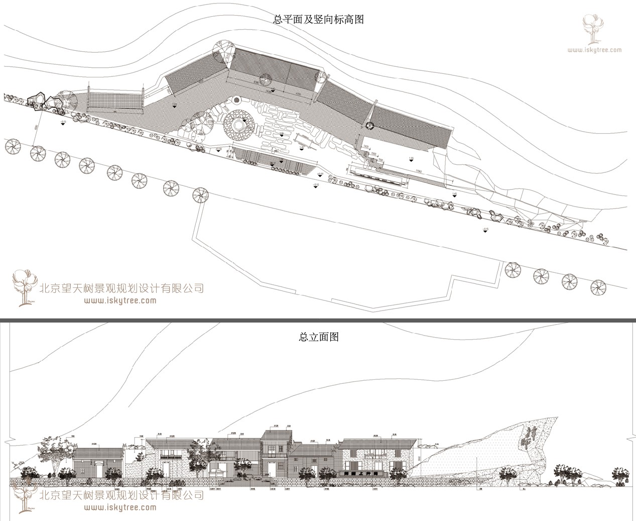 紅色旅游革命老街建筑景觀施工圖設計