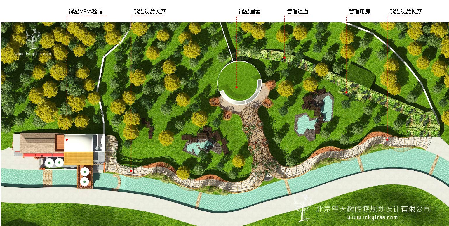 熊貓家園節點改造設計規劃總平面圖