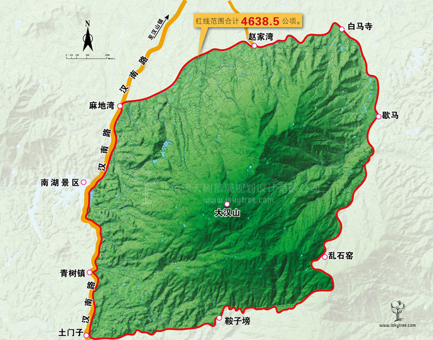 天漢水城旅游區漢山片區策劃范圍