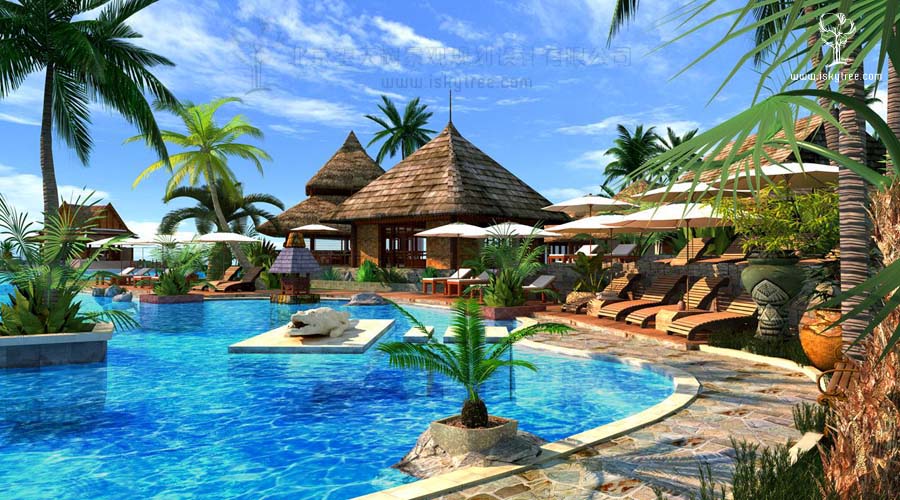 熱帶風情傣泰建筑景觀設計