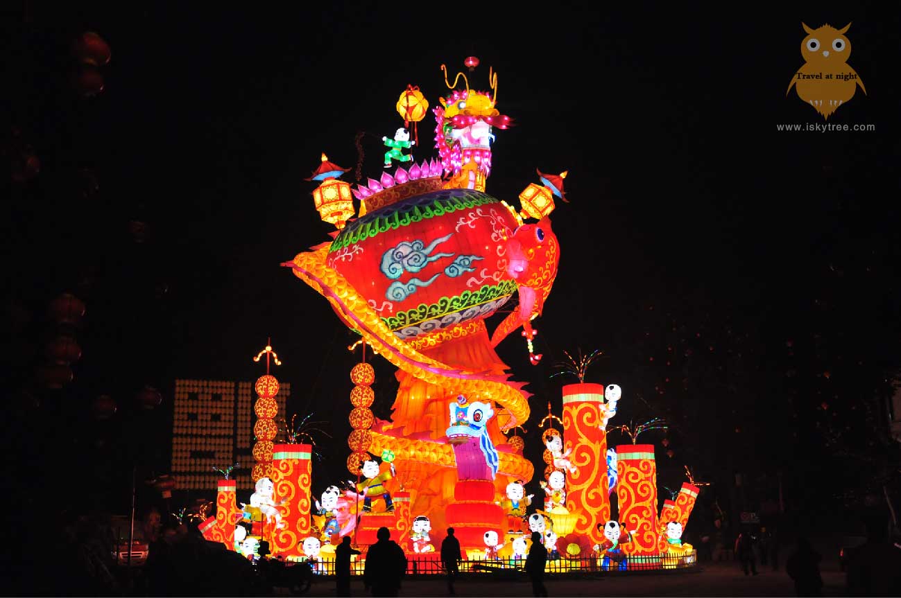 夜游自貢傳統燈籠彩燈設計制作